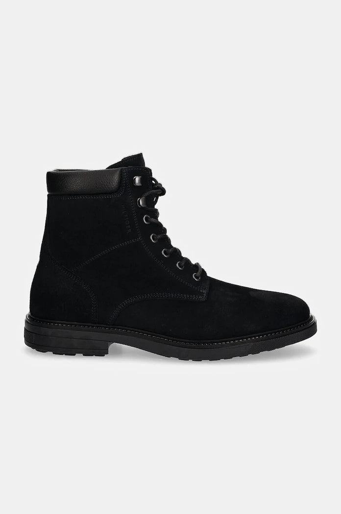 Велурени боти Tommy Hilfiger HILFIGER OUTDOOR SUEDE BOOT