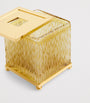 Crystal Amber Tissue Box