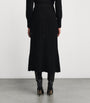 Eres Black Wool-Cashmere Rythmée Maxi Skirt