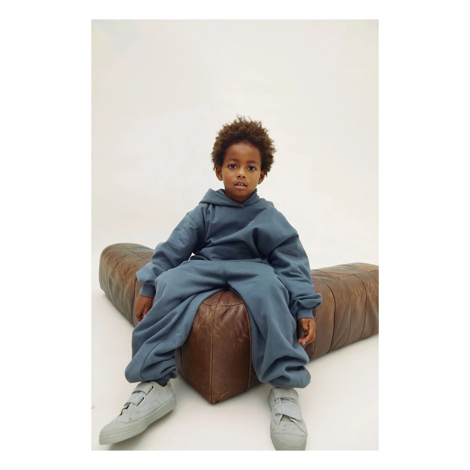 Gray Label - Organic cotton sweatshirt | Grey blue