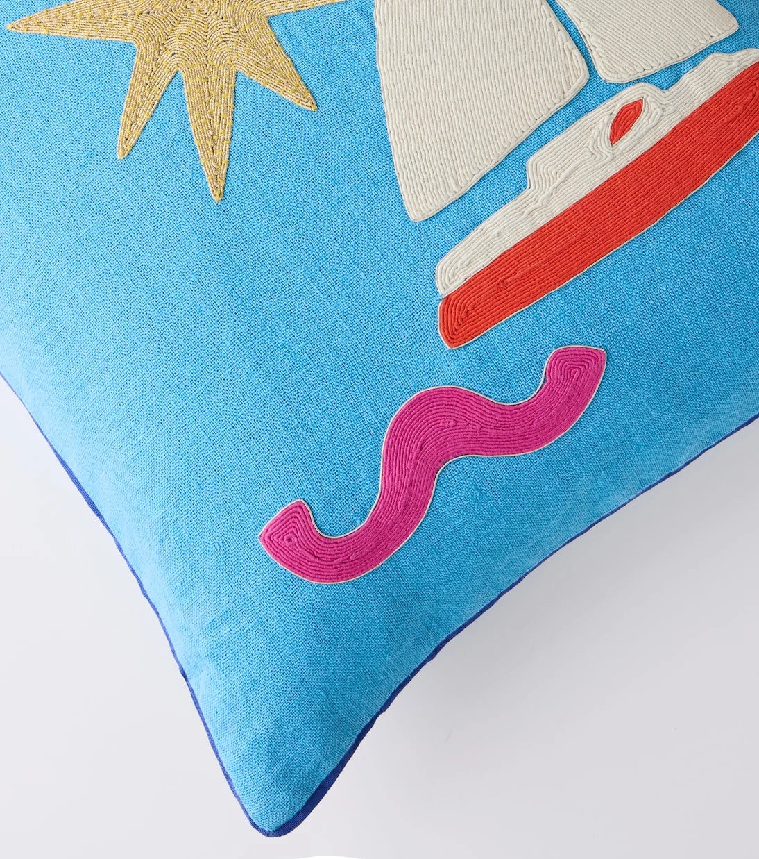 Jonathan Adler - Playa Sailboat linen cushion