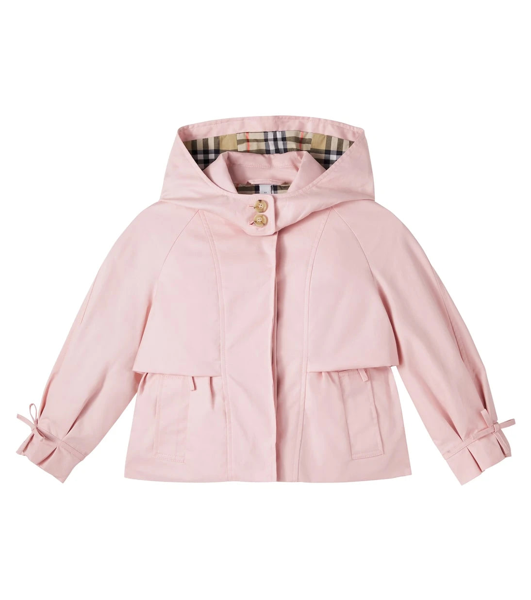 Burberry Kids - جاكيت بربري كاروهات قطن