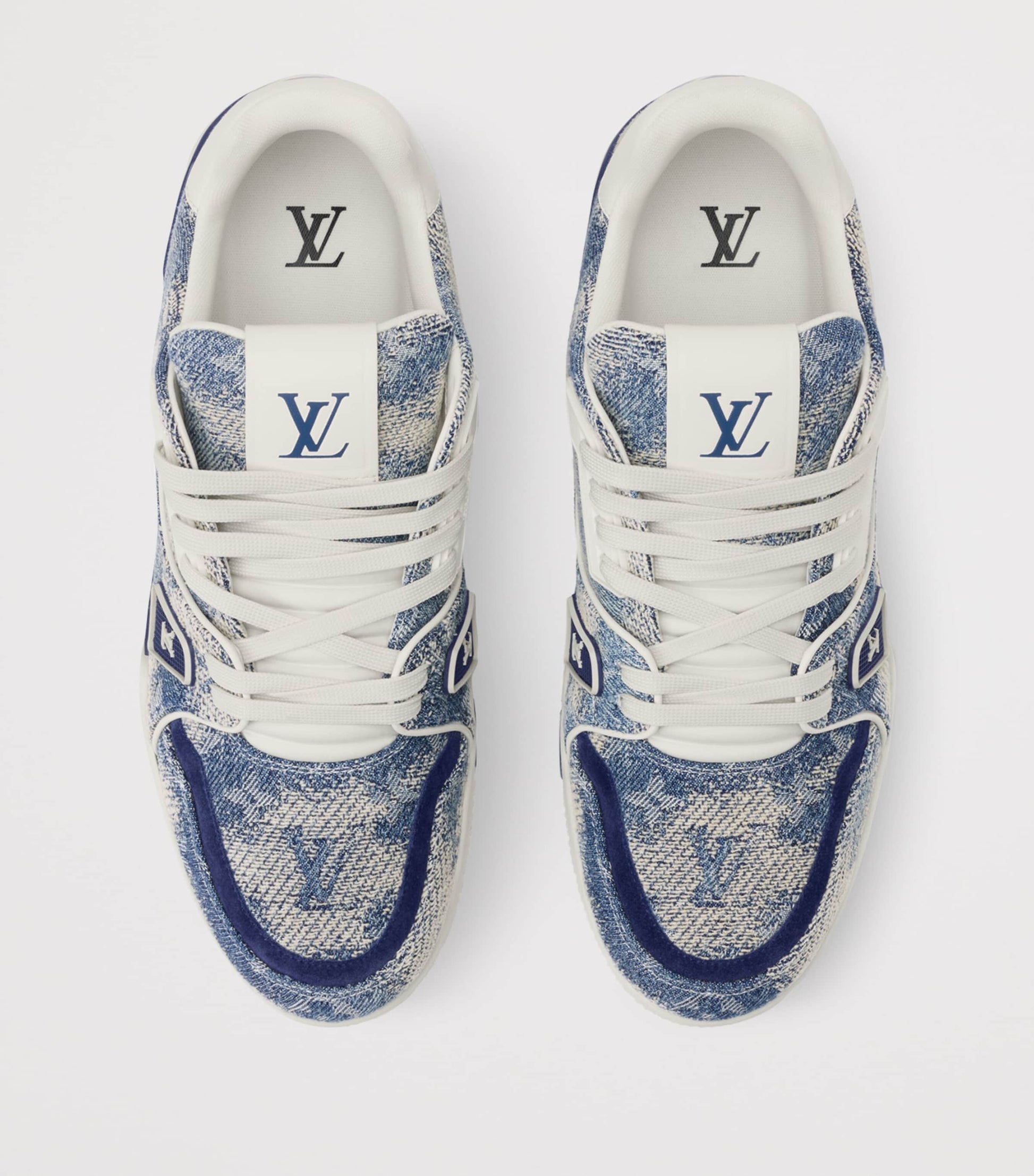 Denim LV Low-Top Sneakers BLUE