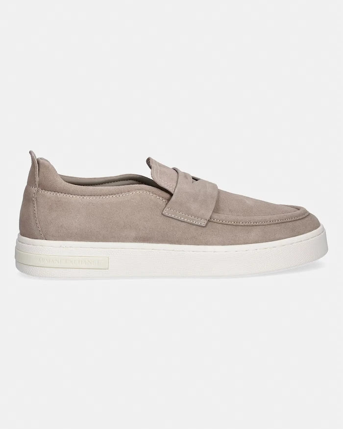 Armani Exchange Erkek Süet Mokasen