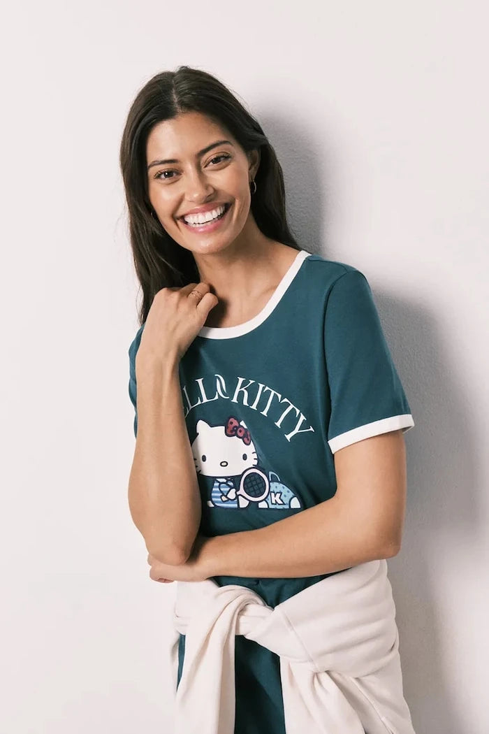 women'secret Pamuklu kadın gömlek tipi pijama