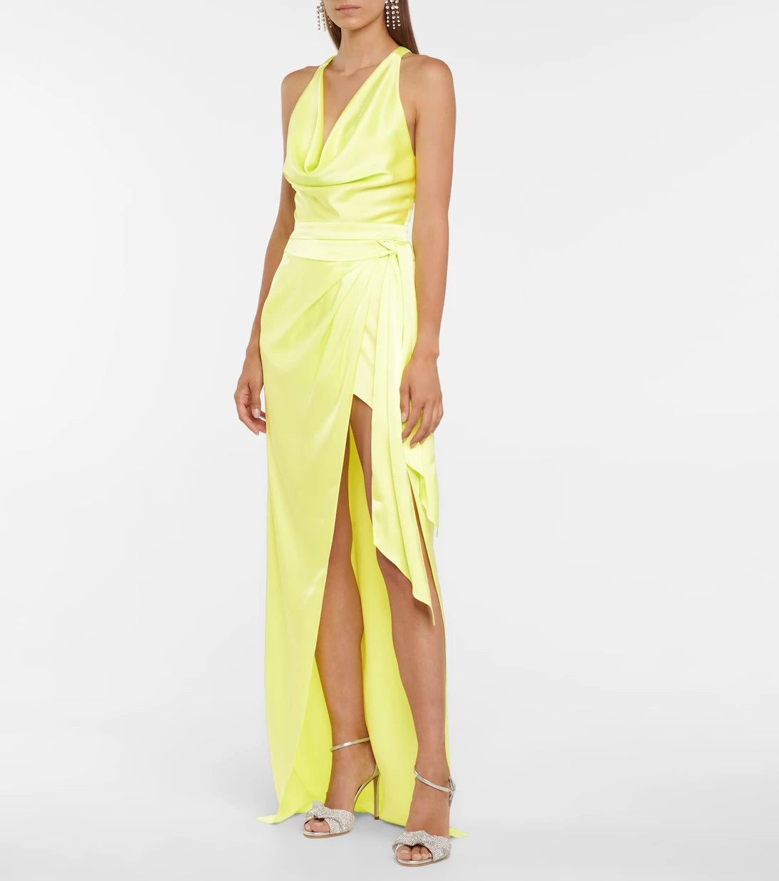 David Koma - Satin maxi skirt