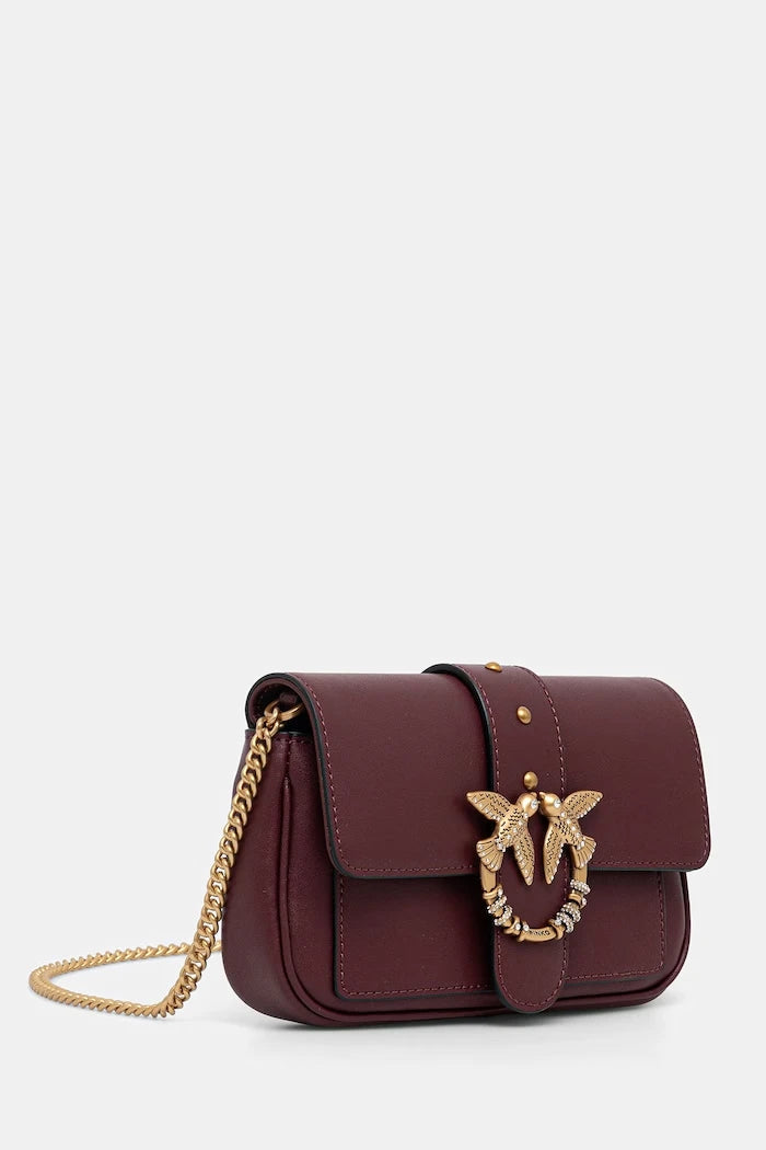 Pinko kadın deri crossbody çanta