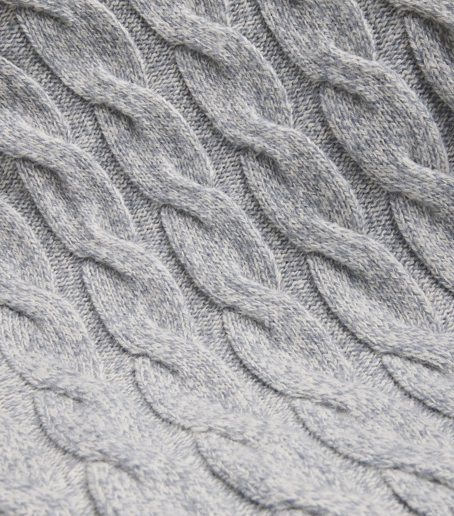 Eleventy Blue Wool Braided Sweater