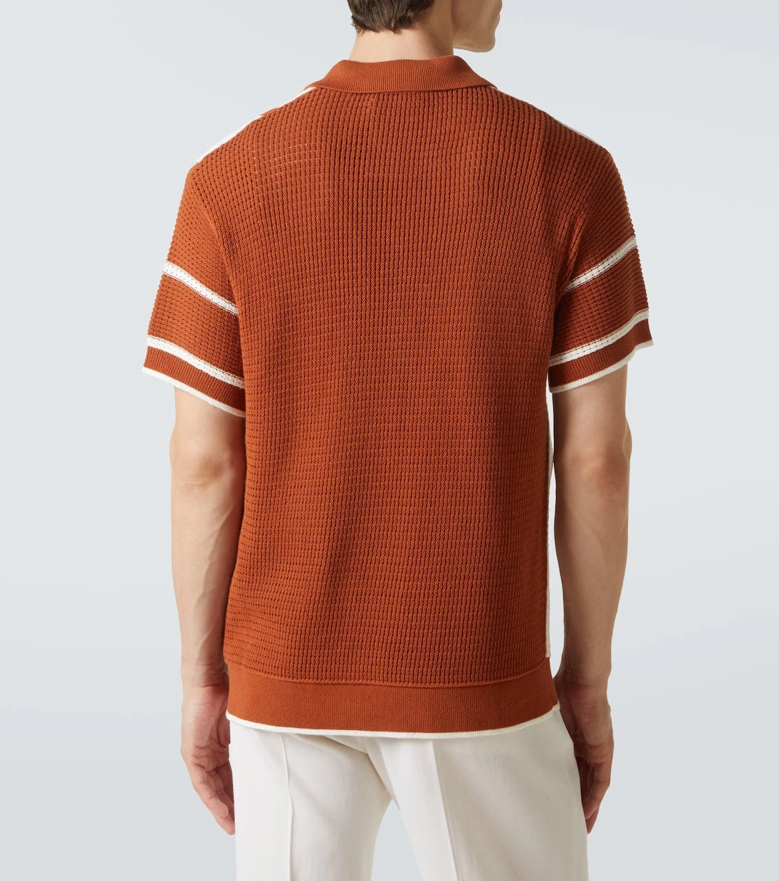 Frescobol Carioca - Fabricio crochet cotton shirt