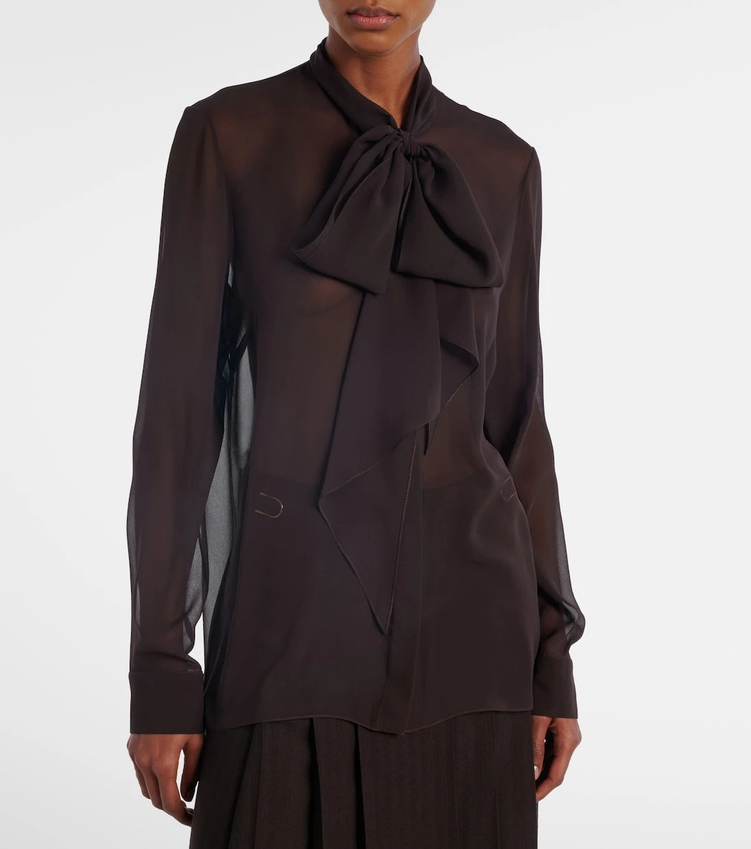Gabriela Hearst - Shildon tie-neck silk blouse
