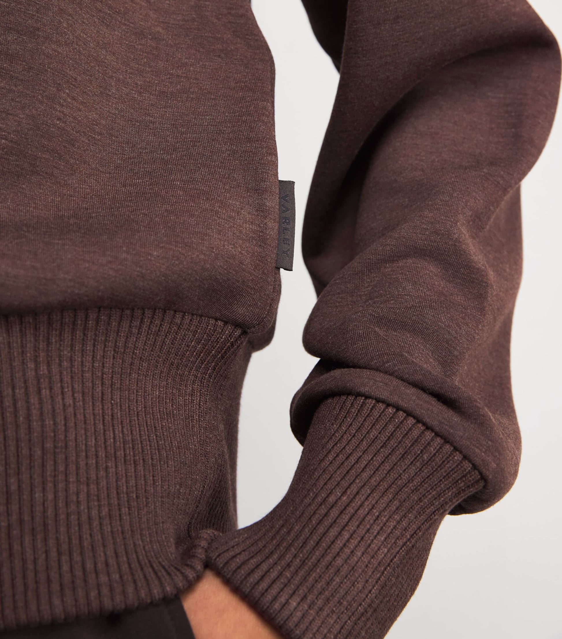 Varley Brown Sally Half-Zip Sweatshirt