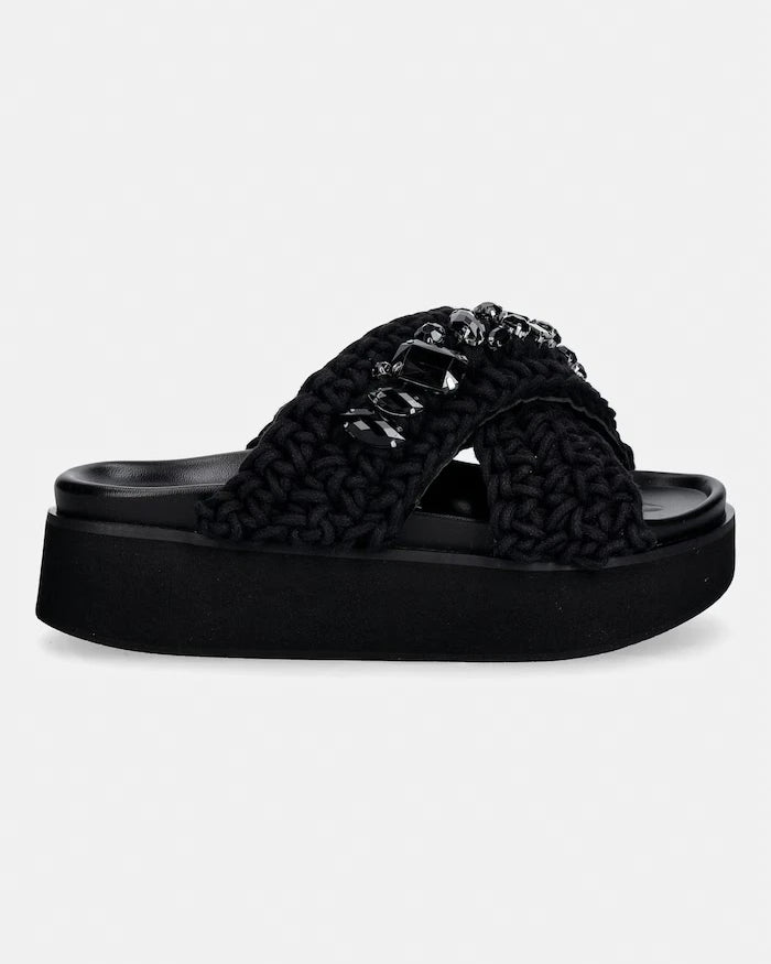 Inuikii Джапанки женски Woven Stones Platform