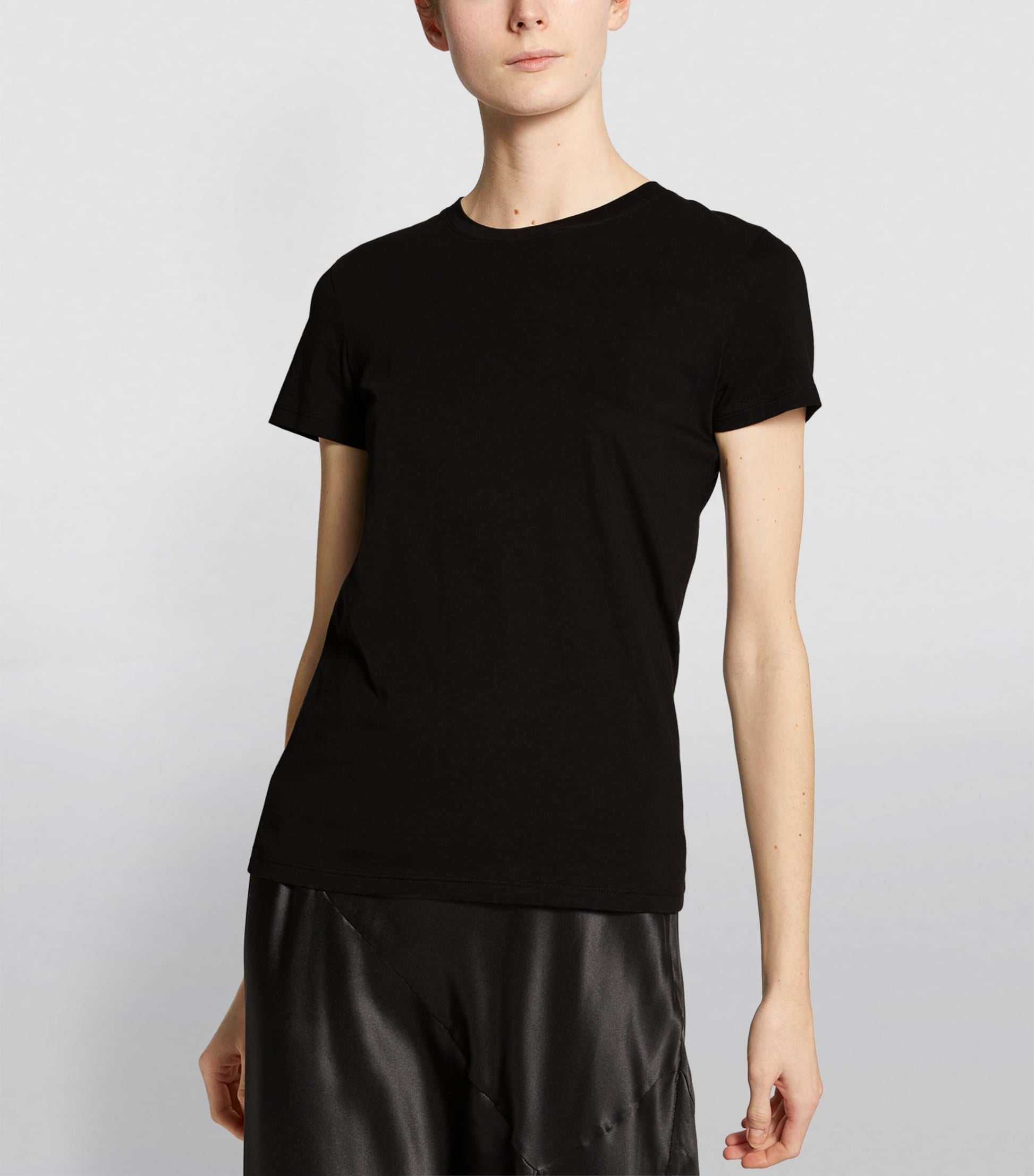 Vince Black Pima Cotton Essential T-Shirt
