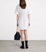 Prada White Cotton Poplin Mini Shirt Dress