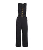 L'Agence Black Belted Branca Jumpsuit