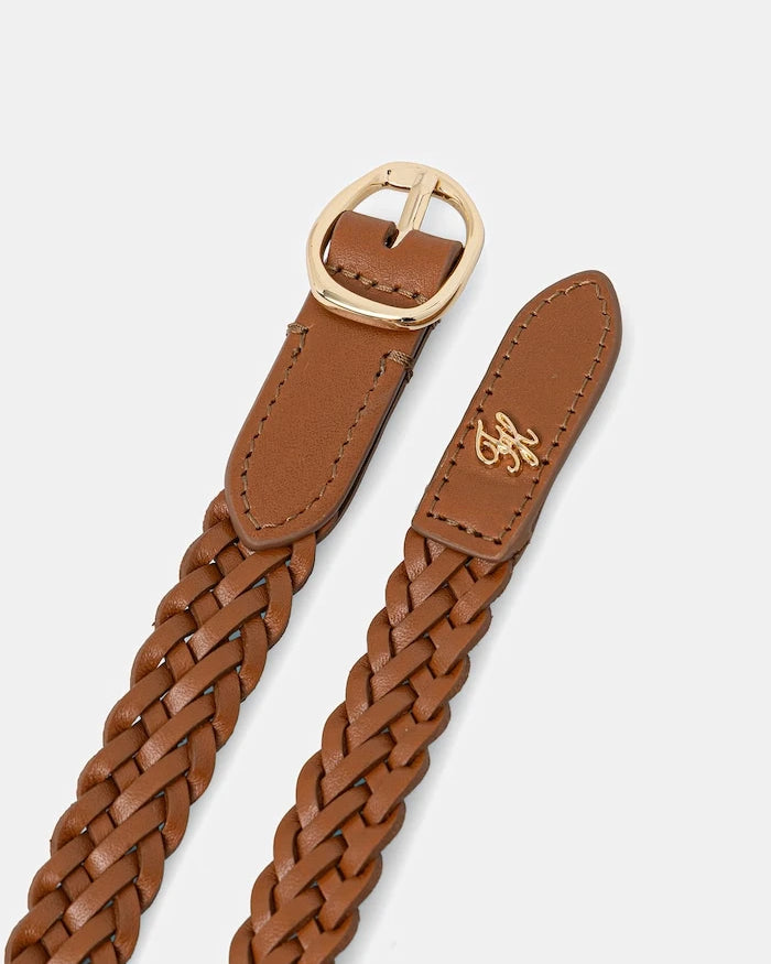 Tommy Hilfiger örgü kadın deri kemeri