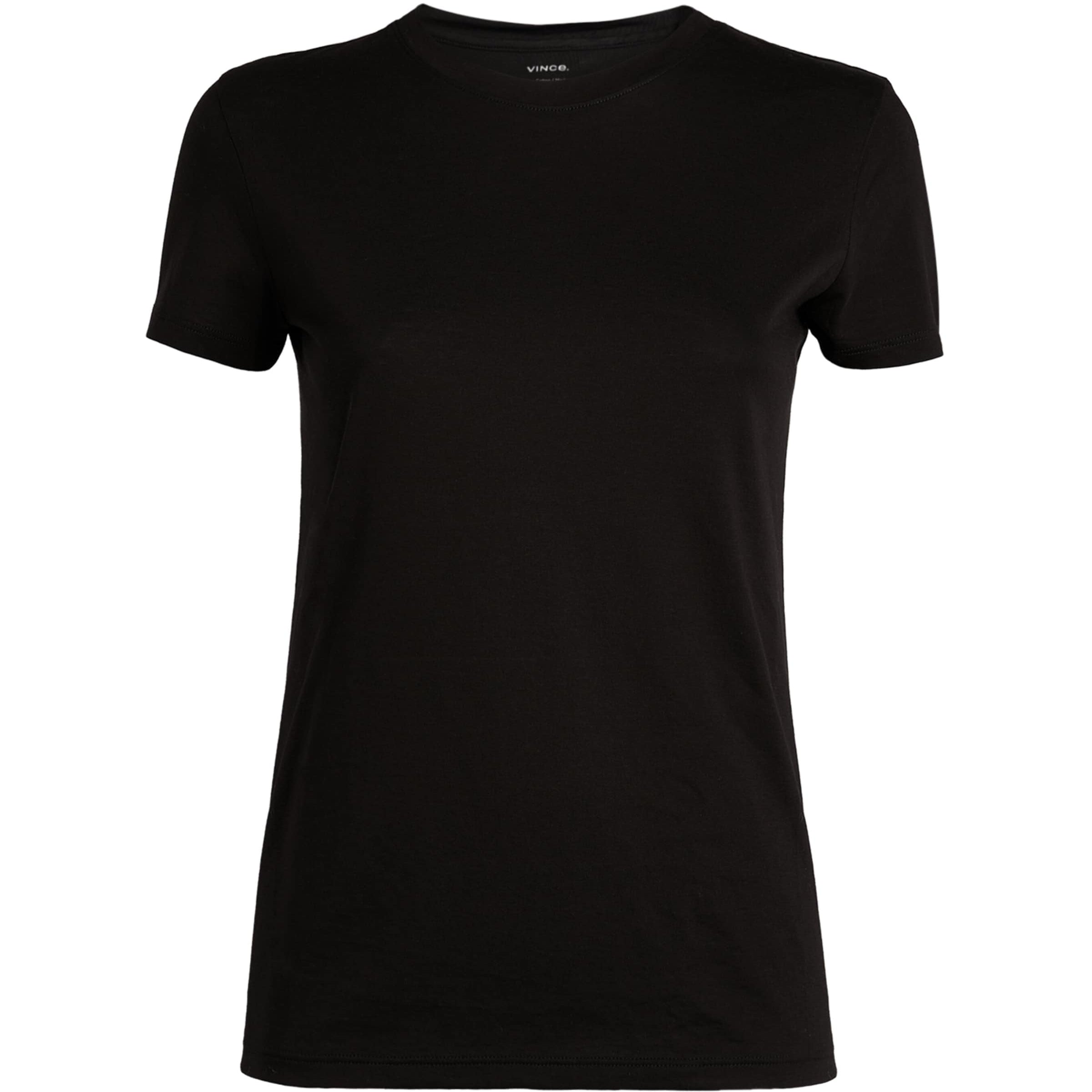 Vince Black Pima Cotton Essential T-Shirt