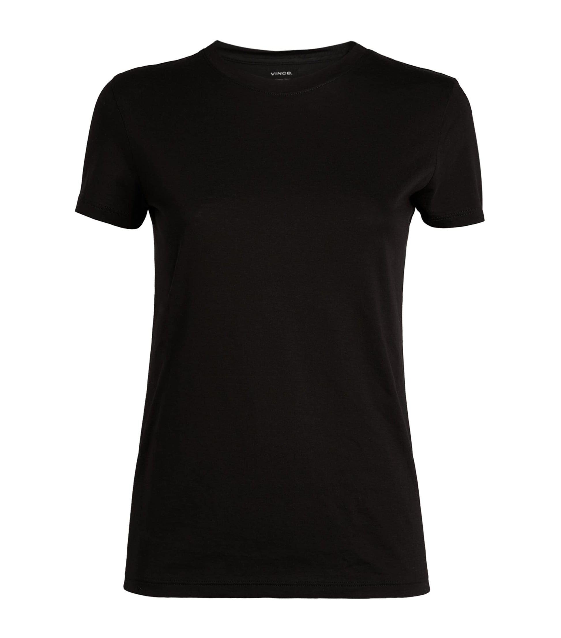Vince Black Pima Cotton Essential T-Shirt