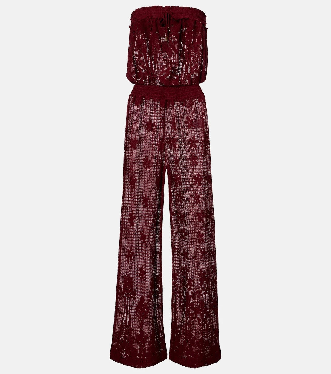 Melissa Odabash - Viv cotton-blend lace jumpsuit