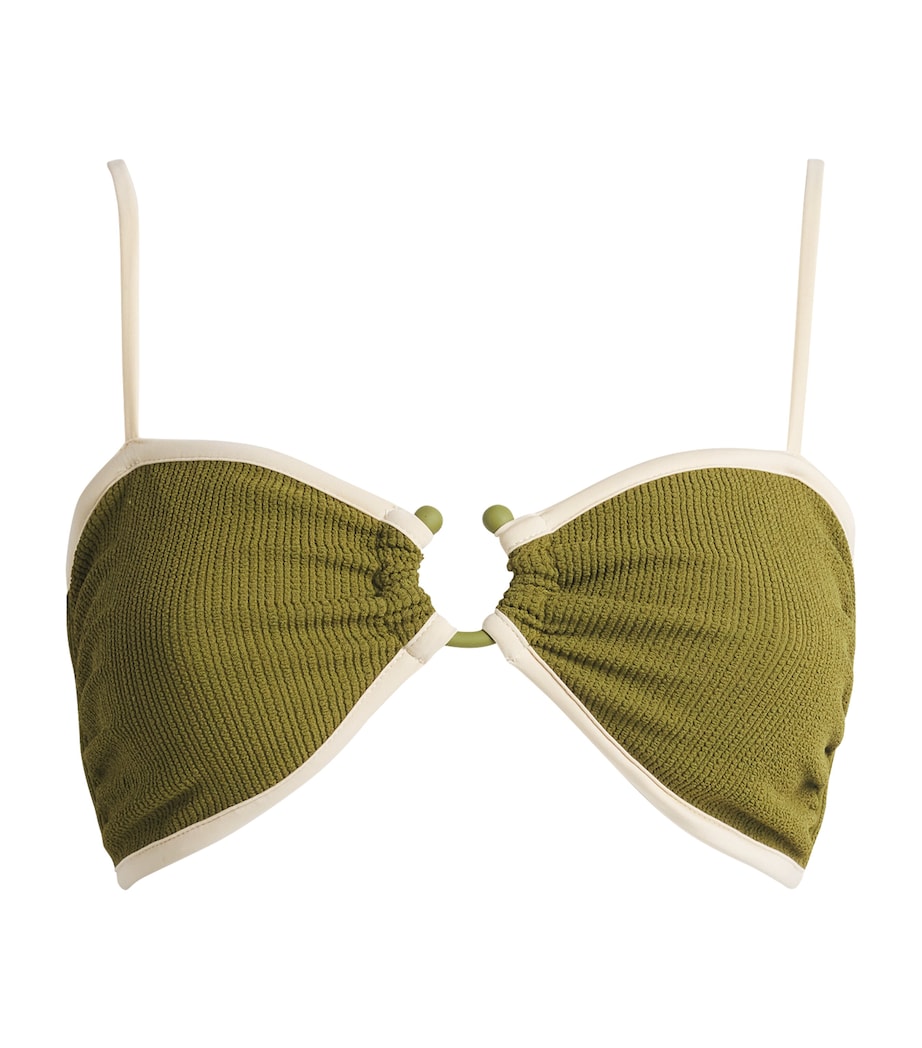 Johanna Ortiz Green Aquatic Days Bikini Top