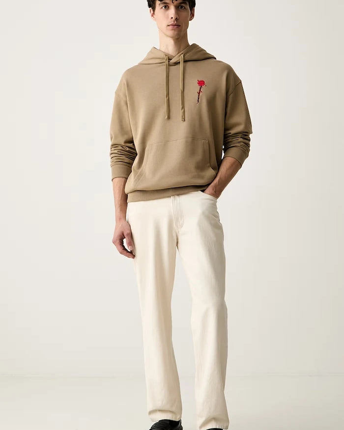HUGO pamuk erkek kapüşonlu sweatshirt Diflowhood