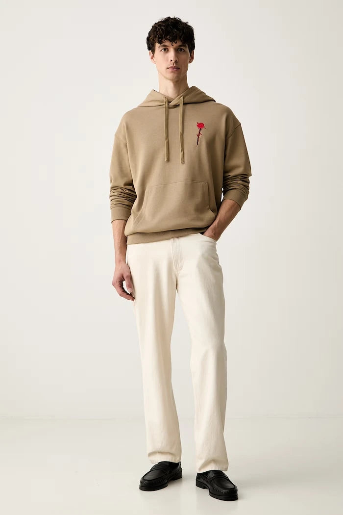 HUGO pamuk erkek kapüşonlu sweatshirt Diflowhood