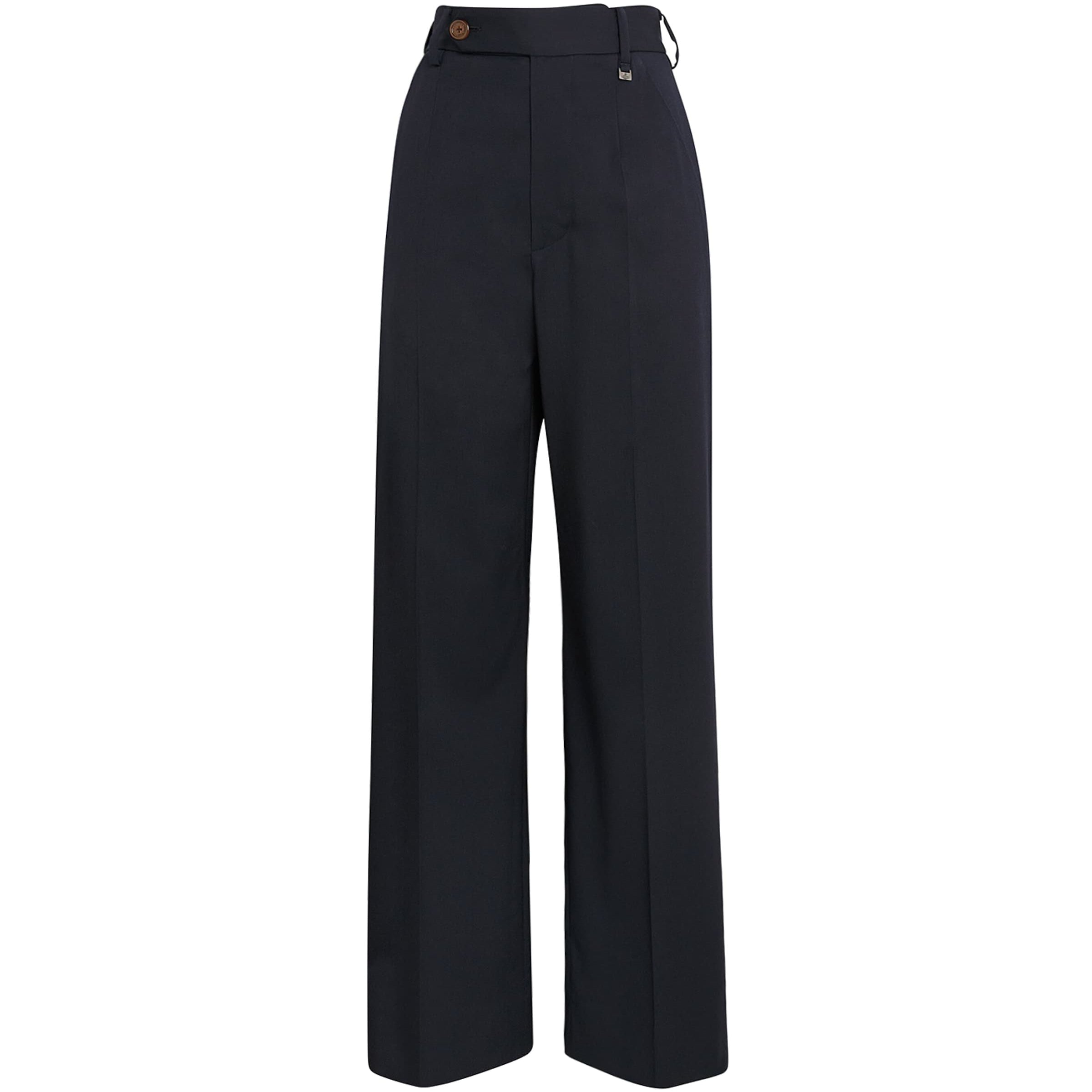 Vivienne Westwood Navy Lauren Wide-Leg Tailored Trousers