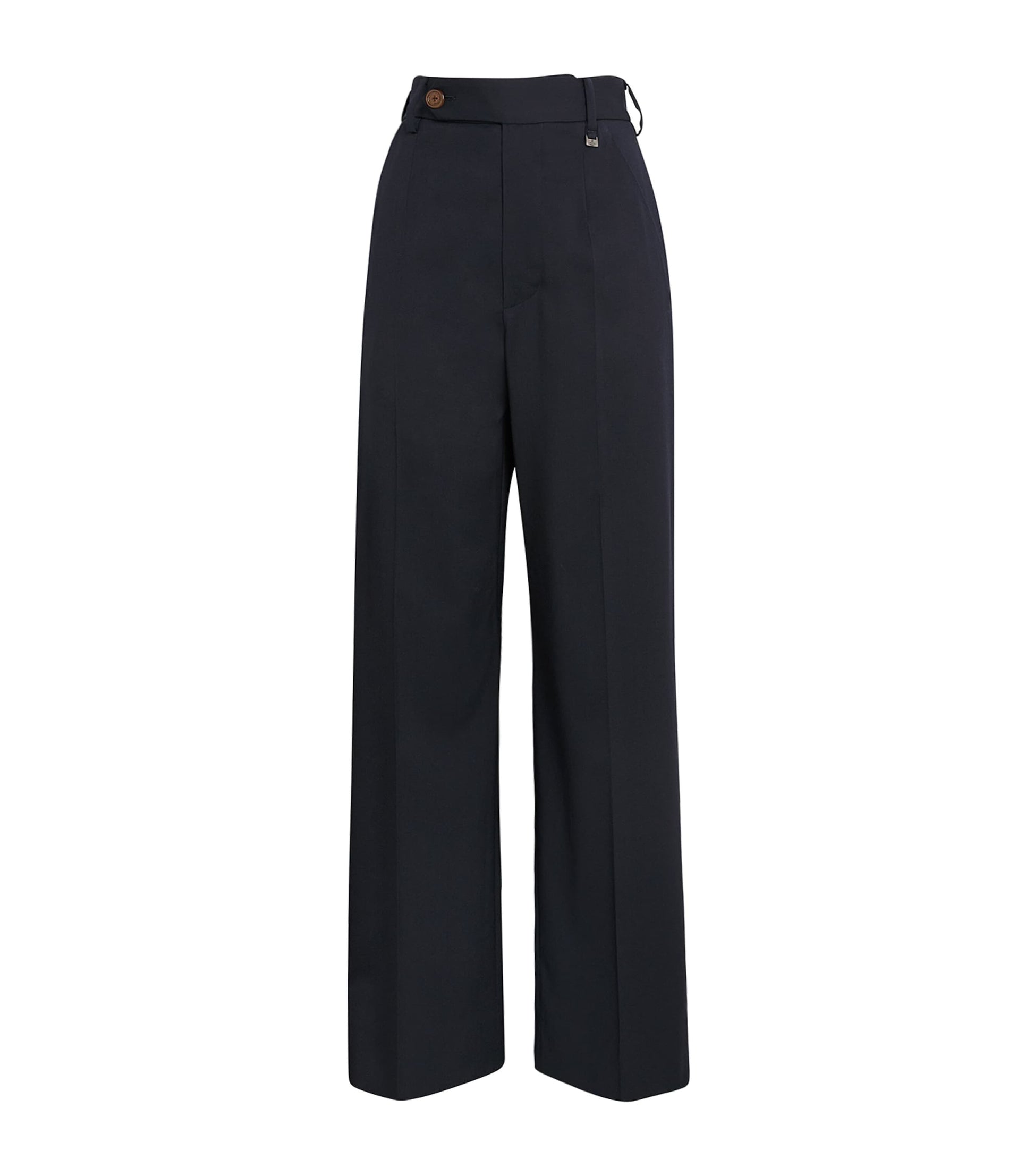 Vivienne Westwood Navy Lauren Wide-Leg Tailored Trousers