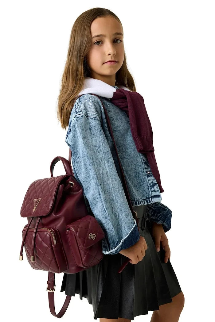 Guess çocuklar için suni deri şehir sırt çantası