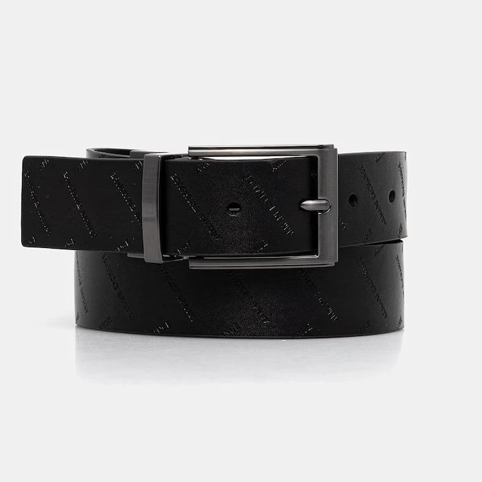 Armani Exchange çift taraflı erkek deri kemer