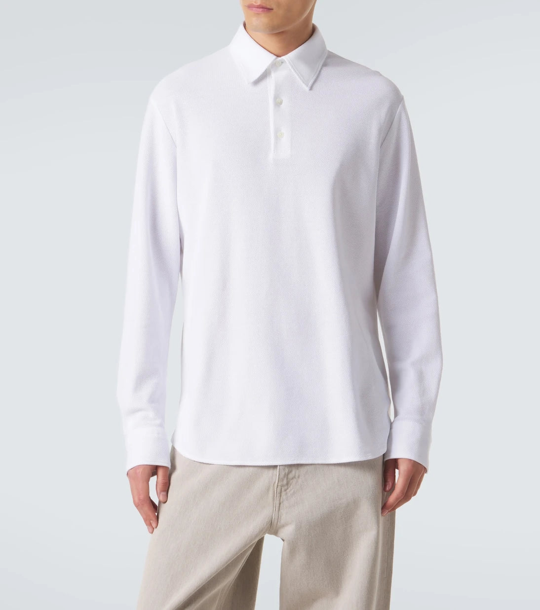 Zegna - Cotton piqué polo shirt
