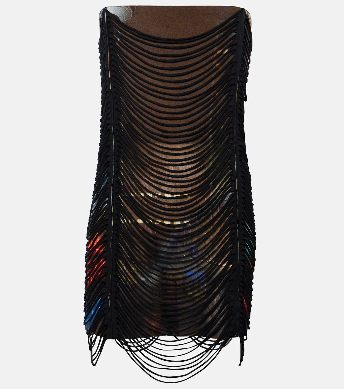 Jean Paul Gaultier - x Shayne Oliver printed minidress
