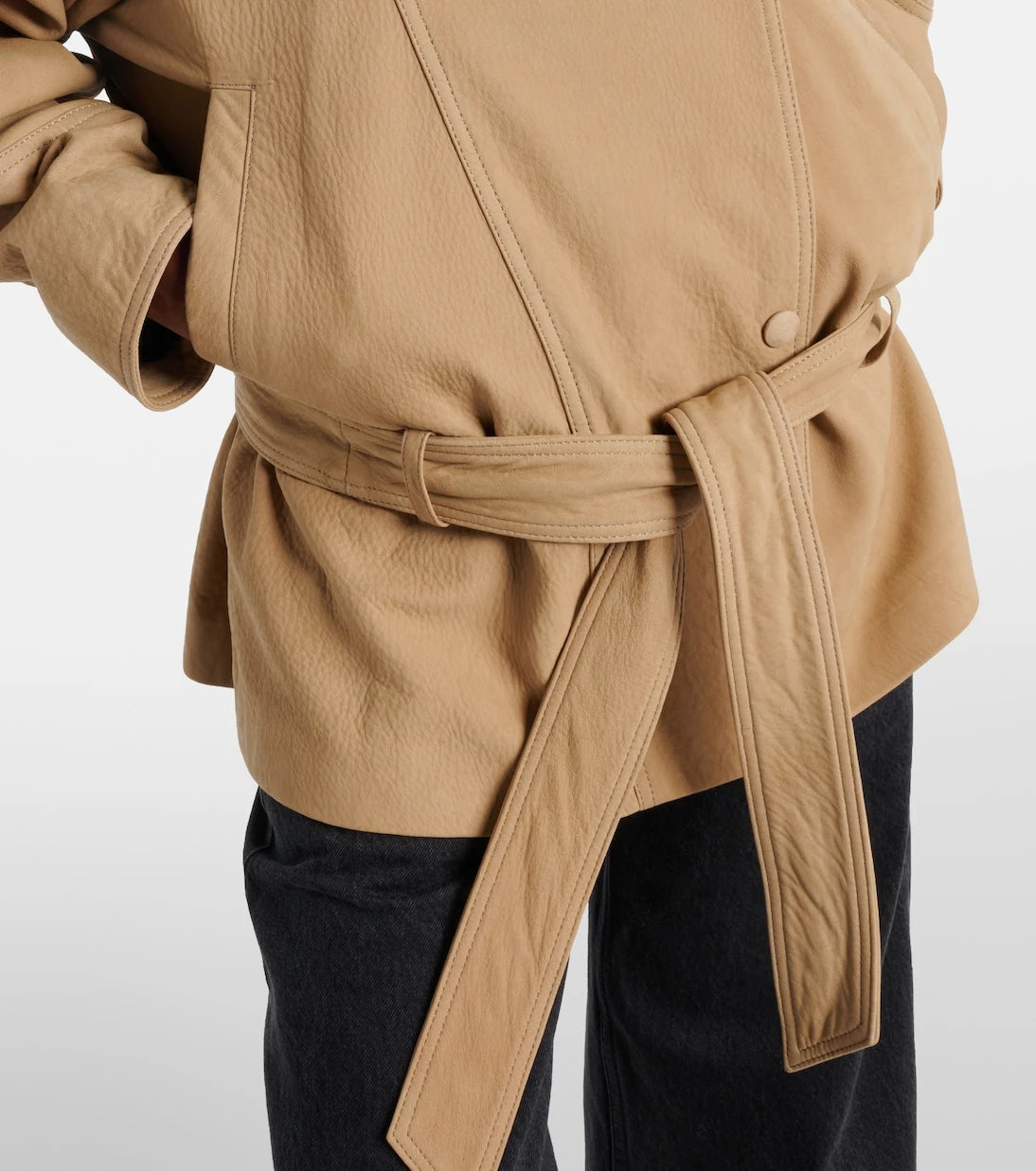 Nour Hammour - Buffy leather jacket