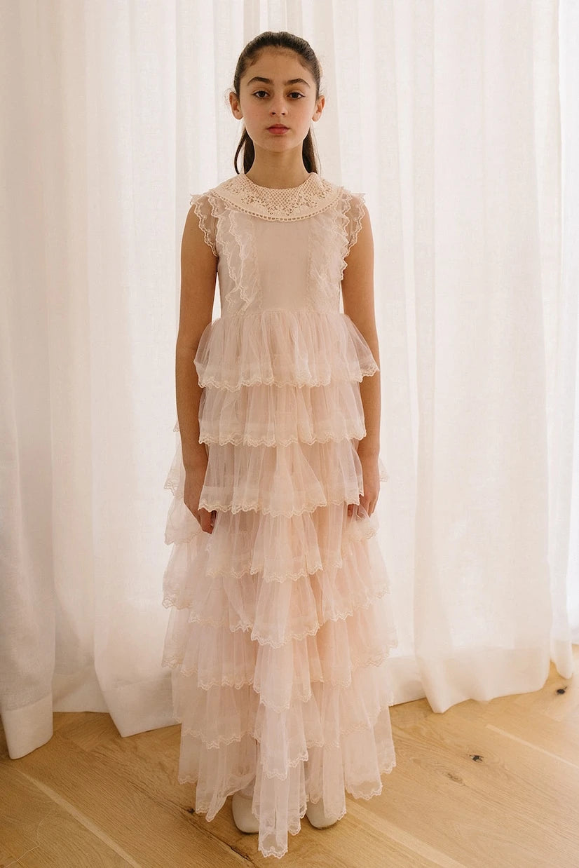 Petite Amalie - Ruffled tulle dress