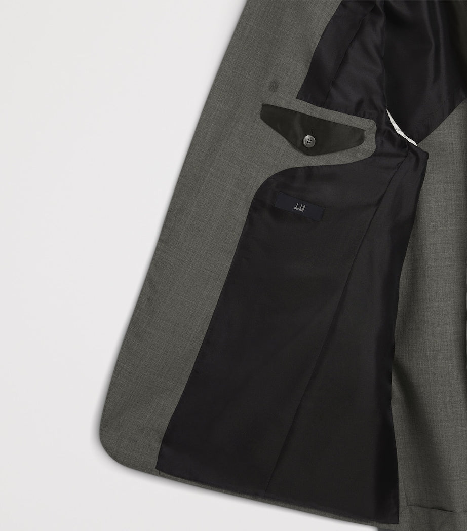 Dunhill Grey Wool-Cashmere Bourdon Blazer