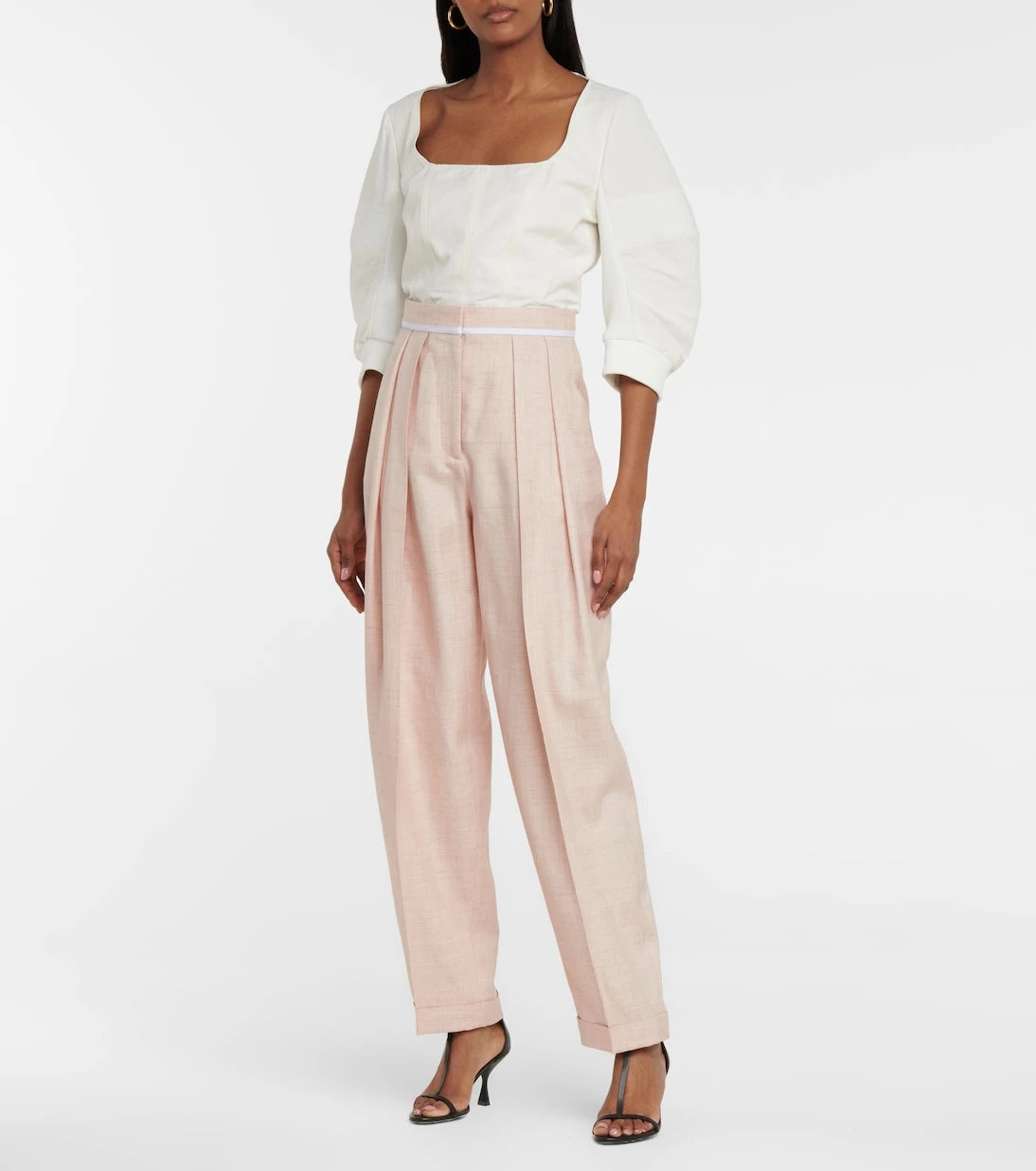 Stella McCartney - Ariana pleated wide-leg pants