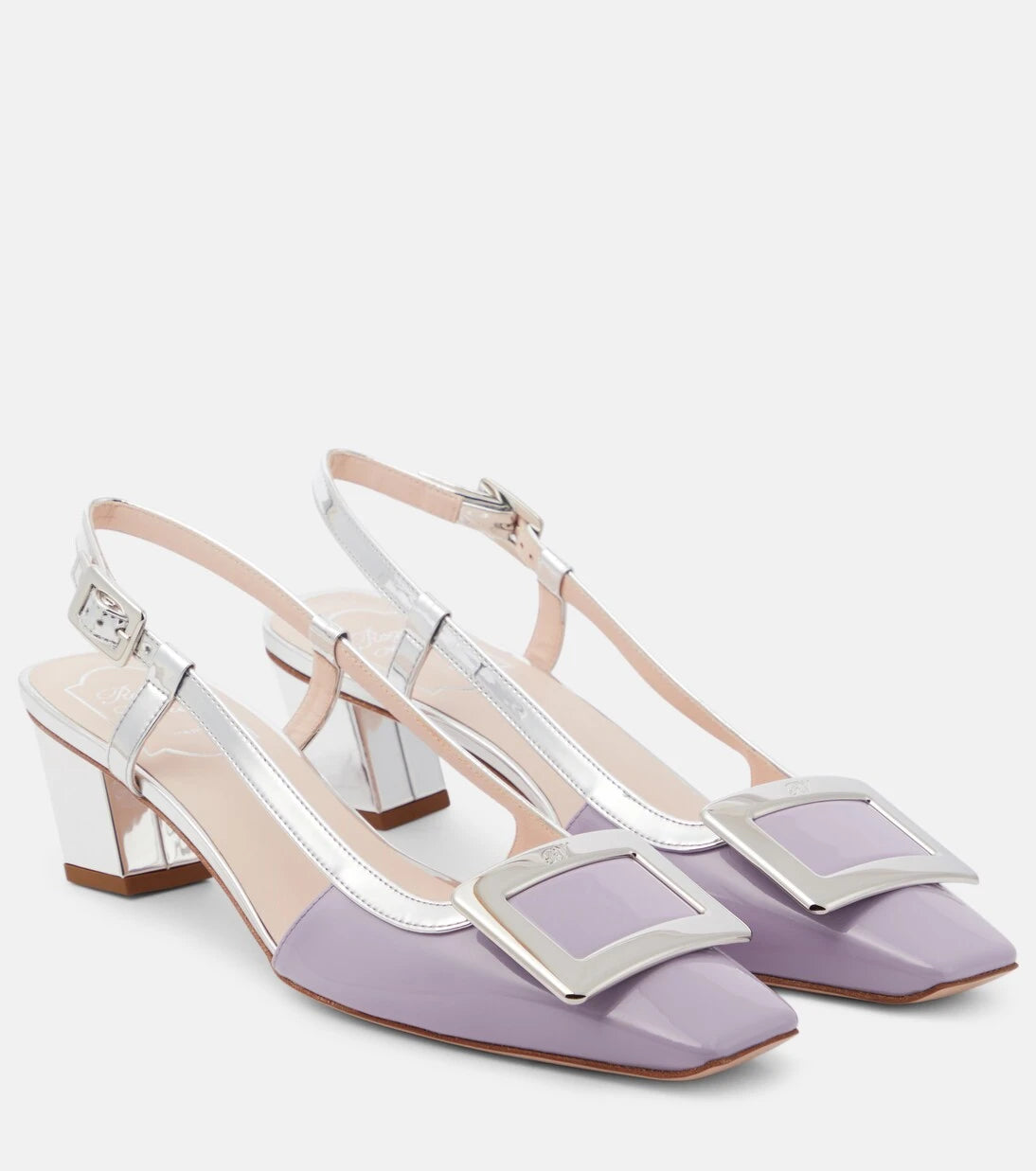 Roger Vivier - Belle Vivier leather slingback pumps