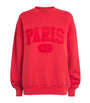 Red Cotton Paris Graphic Sweatshirt