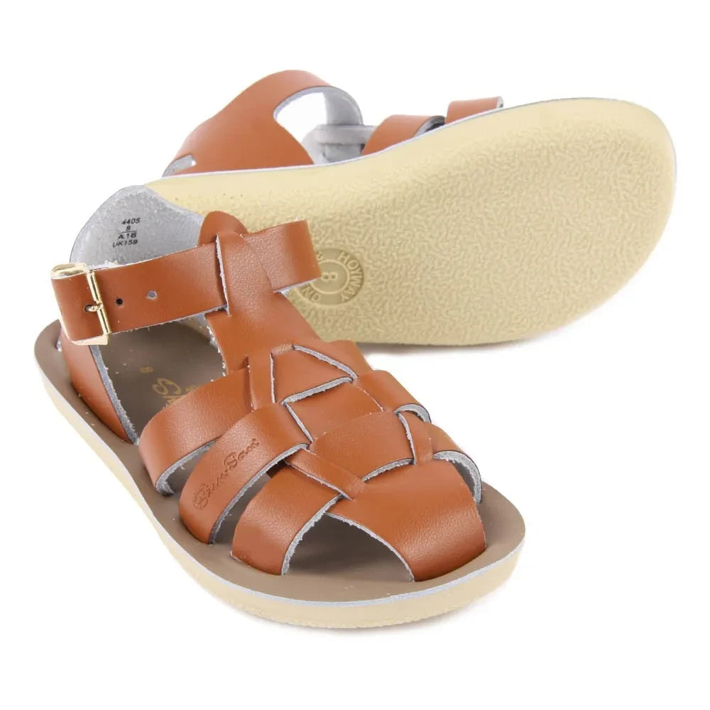 Salt-Water - Shark Leather Waterproof Sandals | Camel