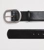 Black Leather Wide Belt
