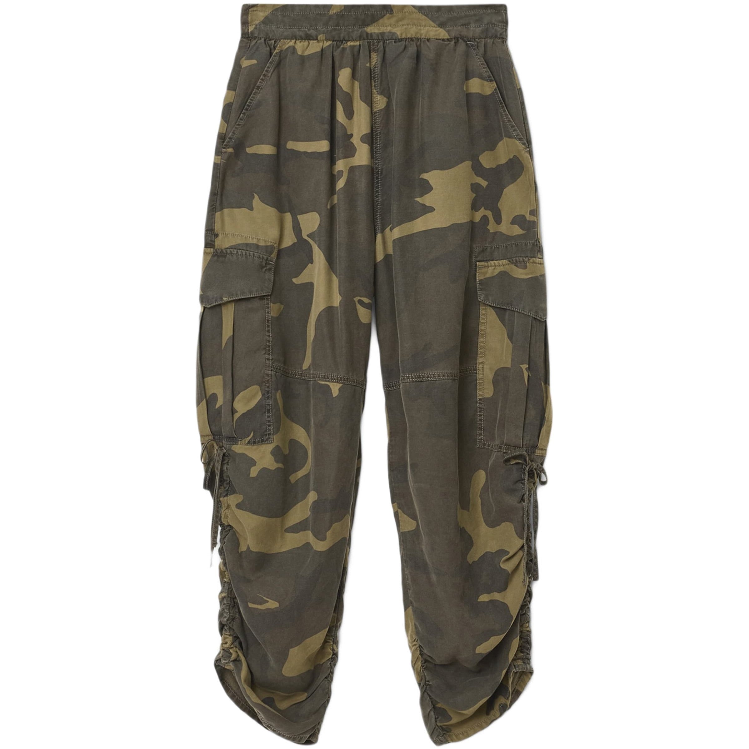 Camouflage Print Kaye Cargo Trousers