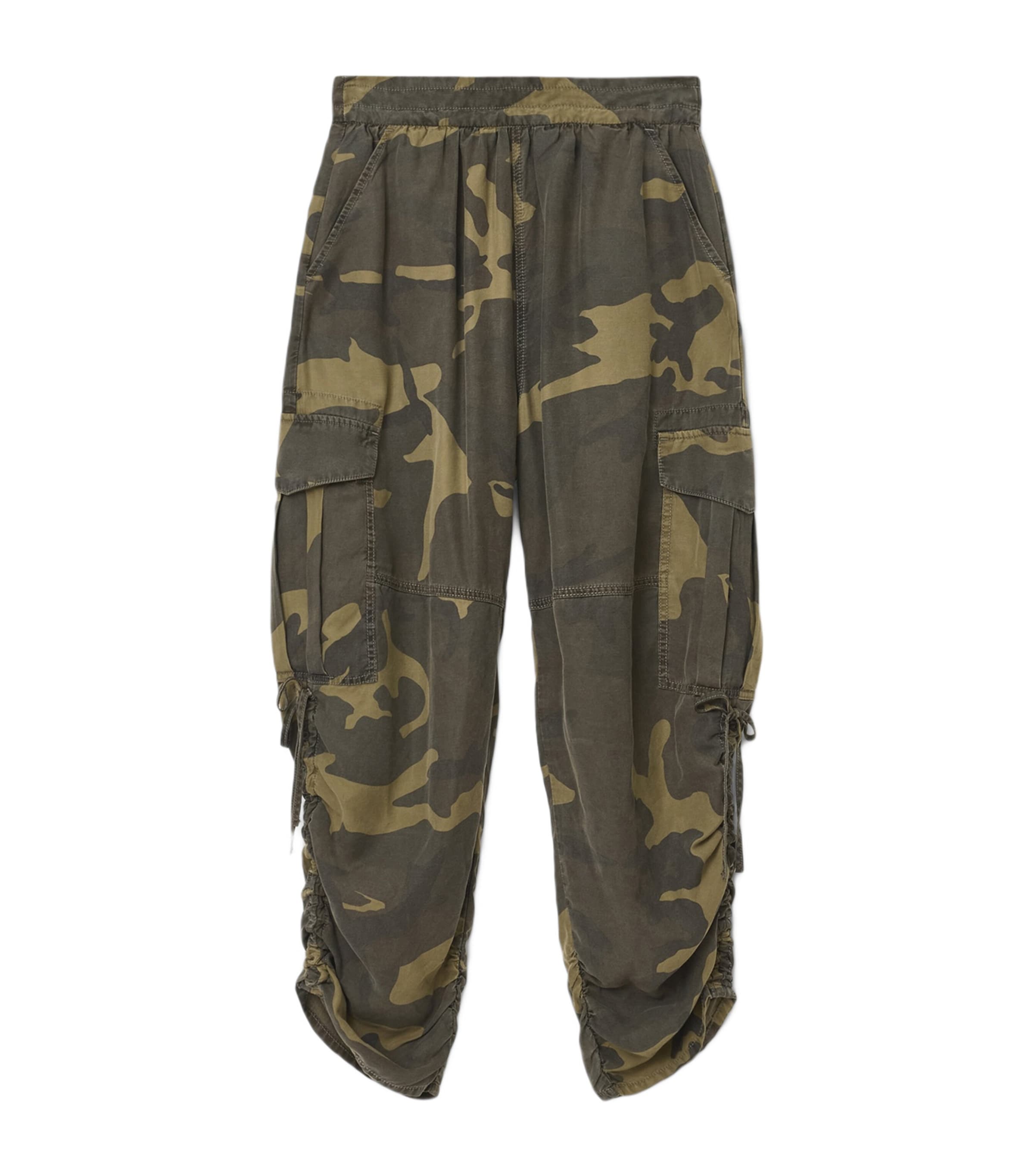 Camouflage Print Kaye Cargo Trousers