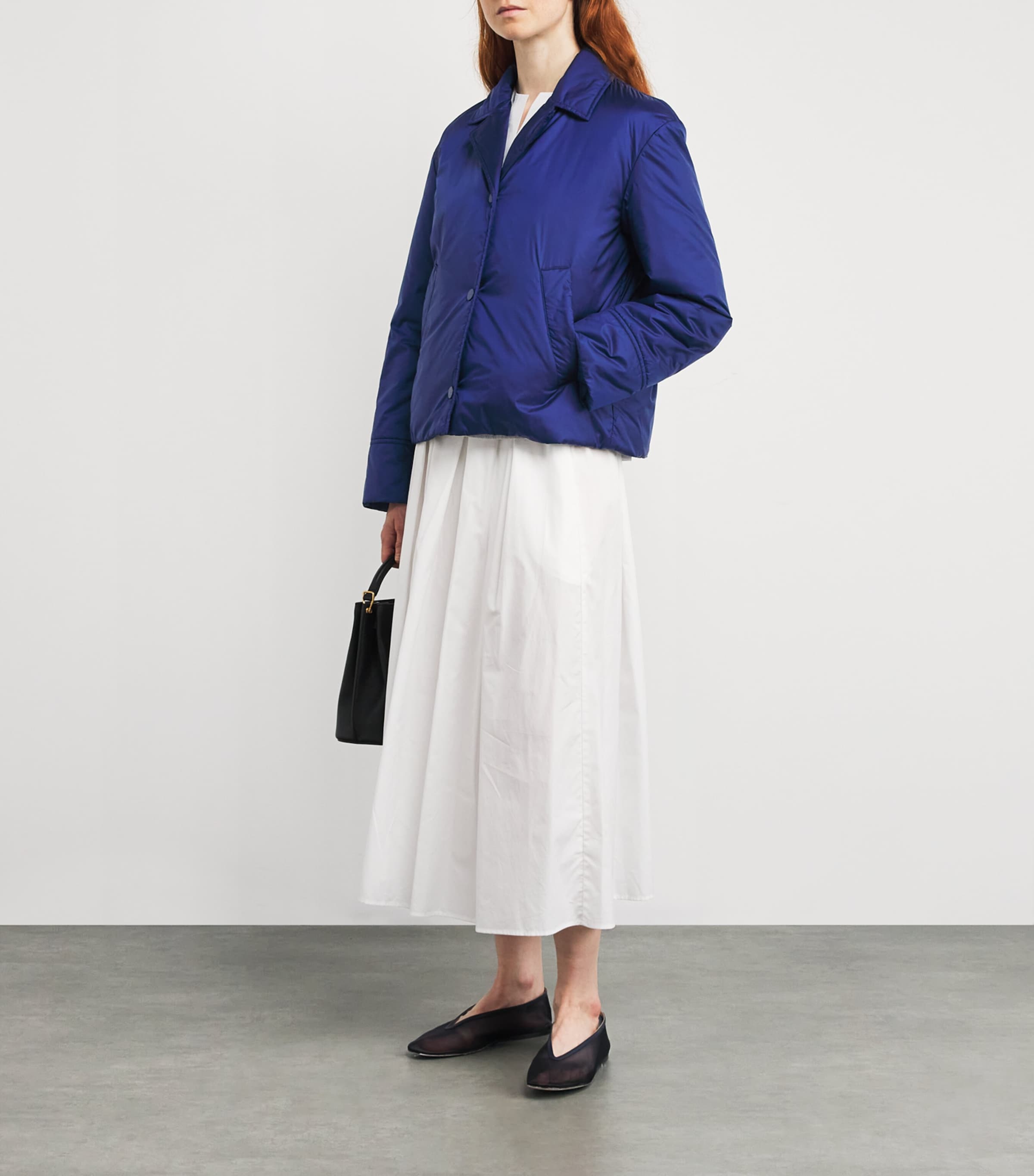 Blue Quilted Fronda Jacket