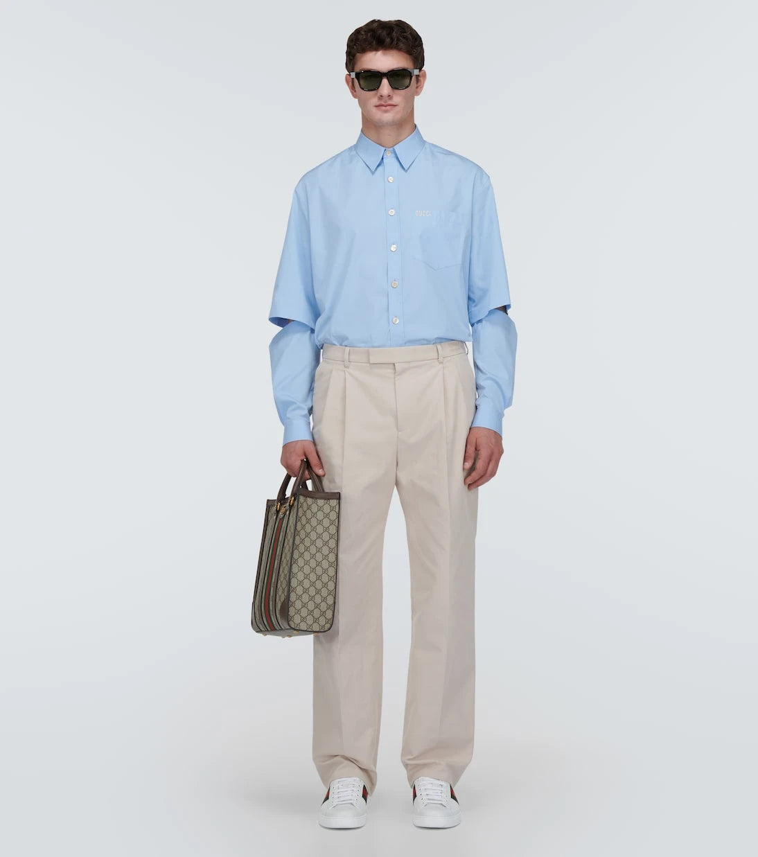 Gucci - Ace leather sneakers