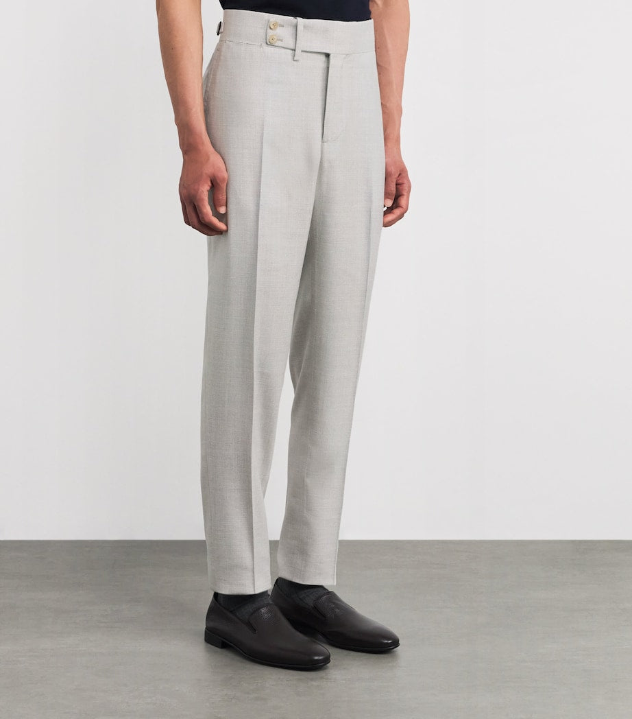 Wool-Silk-Linen Trousers