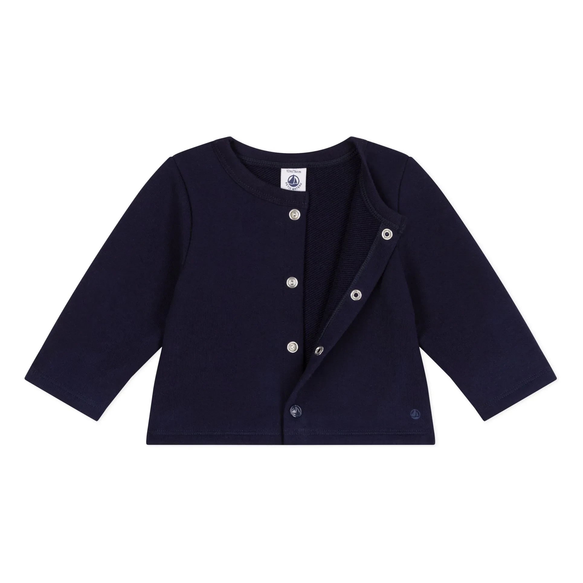 Petit Bateau - Organic cotton cardigan | Midnight blue