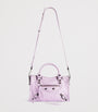 Balenciaga Purple Mini Leather Le City Top-Handle Bag