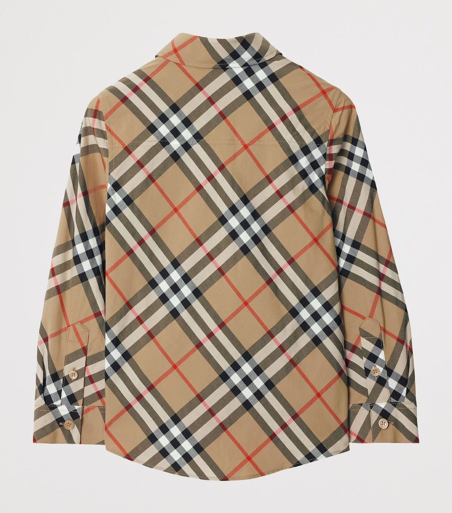 Burberry Kids Cotton Check Button-Up Shirt (3-12 Years)