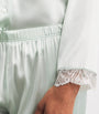 Hanro Green Stretch Silk Pyjama Set