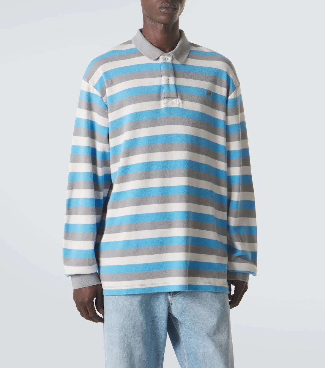 ERL - Striped cotton polo shirt